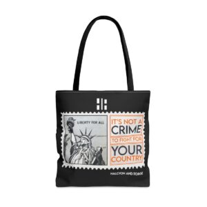 The American Spirit Tote Not a Crime Black