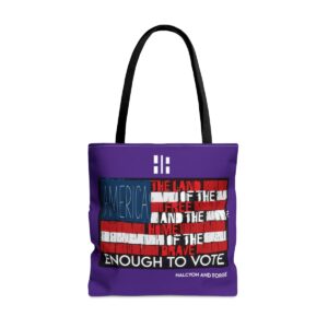 The American Spirit Tote Brave Enough Purple