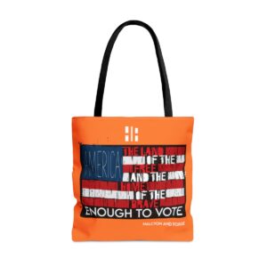The American Spirit Tote Brave Enough Orange