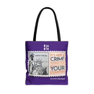 The American Spirit Tote Not a Crime Purple