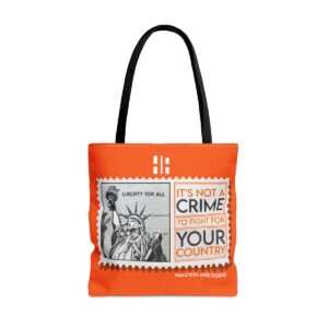 The American Spirit Tote Not a Crime Orange