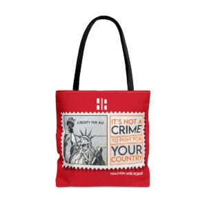 The American Spirit Tote Not a Crime Red